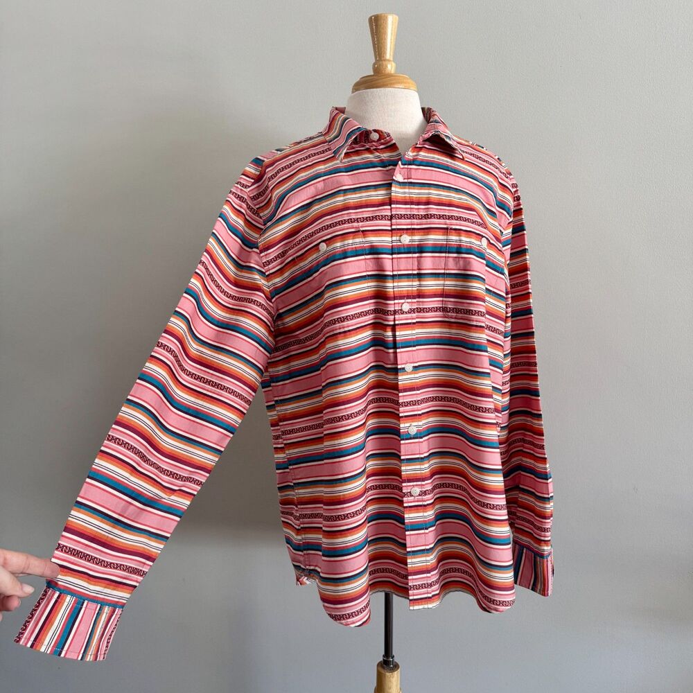 Pendleton Serape Surf Stripe Retro Inspired 60s Board Shirt Button Down | XL - Picture 10 of 15